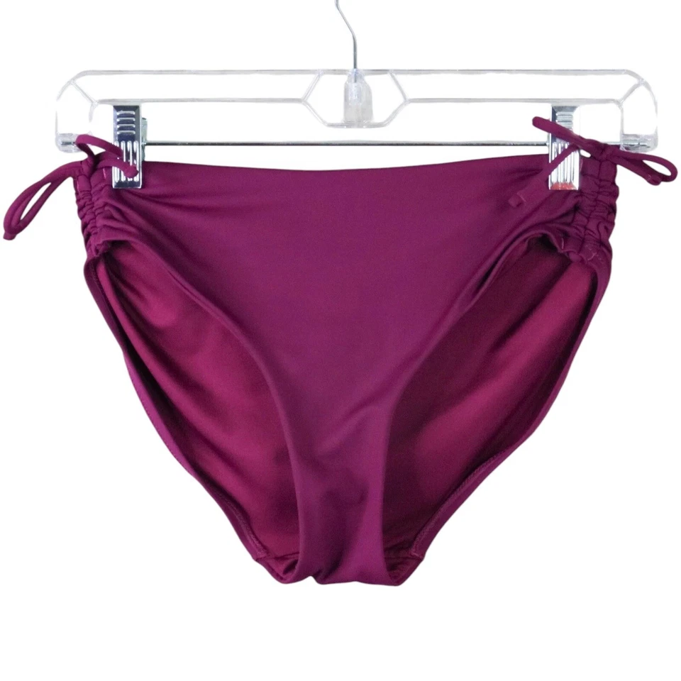 Athleta Bikini Bottom Womens Size XS Velvet Plum Cinch Full Bottom Swim Scrunch - Image 1 of 3