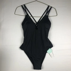 Beautikini One Piece Swimsuits Women's Cutout Bathing Suit sexy cross Back Sz M - Picture 1 of 10