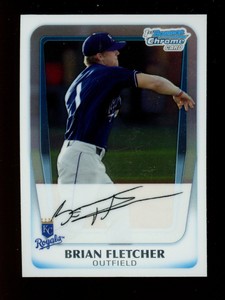 2011 Bowman Chrome Prospects  Brian Fletcher #BCP103 Kansas City Royals