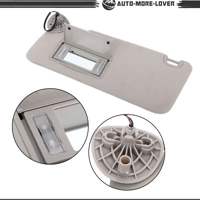 Parasol izquierdo conductor gris con luces para Dodge Ram 1500 2013-2021 2500 3500 13-18 Foto 1 de 4