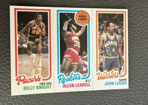 1980-81 Topps #120 Billy Knight / #104 Allen Leavell / #96 John Lucas - Imagen 1 de 2