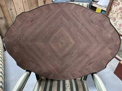 Plateau de Table Bois de Rose Table à Thé Napoléon III Louis XV XIXeme - Photo 1/4