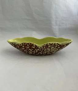 KENWOOD "Confetti" Glazed Consol Bowl by Shawnee Pottery - Picture 1 of 5