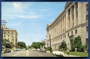 Little Rock Arkansas Capitol Avenue Looking West Postcard - Picture 1 of 2