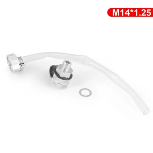 Quick Twist Oil Drain Valve w/ Hose for M14x1.25 Drain Hose Without Magner - Picture 1 of 6
