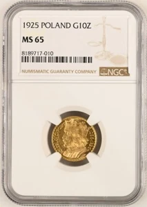 1925 Poland G10Z NGC MS 65 - Picture 1 of 2