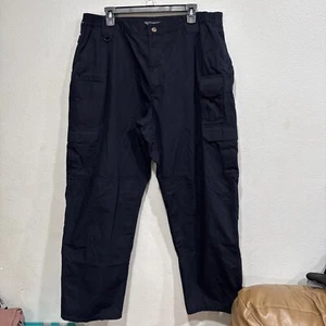 5.11 Tactical Series Cargo Pants Men's 40x32 Navy Canvas Cotton Work Pants 74273 - Picture 1 of 11