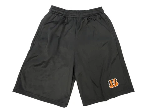 New Cincinnati Bengals Mens Sizes M-L-Tall Black Fleece Lined Shorts Cover