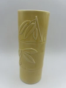 Vintage Yellow Bamboo Tiki Mug 6.75"H - Picture 1 of 7