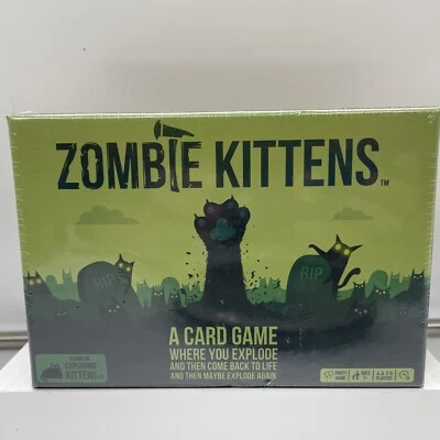 NEW ZOMBIE KITTENS CARD PARTY GAME BY EXPLODING KITTENS 2-5 PLAYERS AGES 7+ - Image 1 of 3