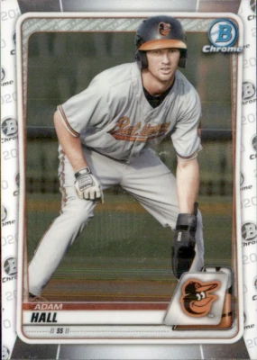 2020 BOWMAN CHROME PROSPECT BALTIMORE ORIOLES - ADAM HALL #BCP-90 - Image 1 of 2