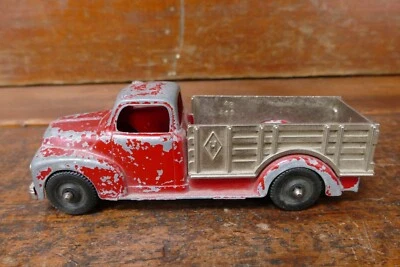 Antique Hubley Kiddie Toy HUBLEY STAKE TRUCK Red COMPLETE With Tail Gate #452 - Image 1 of 4