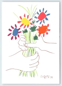 Picasso Editions Combat pour la Paix Vintage 4x6 Postcard AF546 - Picture 1 of 2