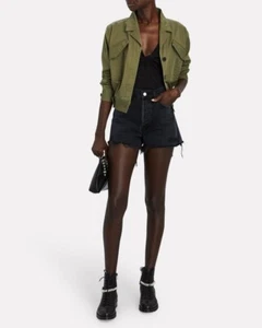 DEREK LAM 10 CROSBY Gwen Field Jacket Fatigue olive military green sz.8 NWT$395 - Picture 1 of 9