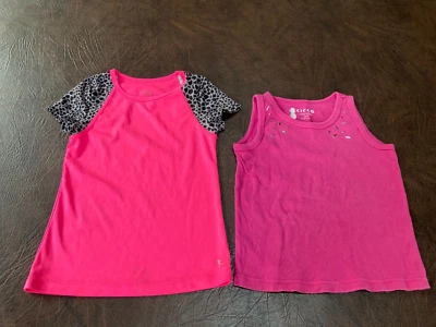 Lote de 2 camisetas sin mangas para niña talla S 6-6X DANSKIN CIRCO rosa Foto 1 de 4
