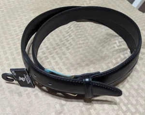 Size 44-46 Belt - Beverly Hills Polo Club Men's Pebble Grain Leather Belt, Black - Picture 1 of 3