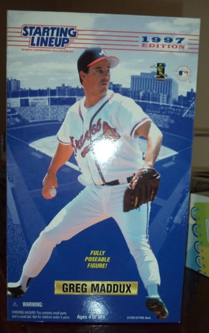 Greg Maddux Atlanta Braves 1997 12" Starting Lineup NIB Cover