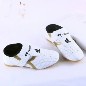 Kinder Männer PU Taekwondo Schuhe Kampfkunst Chinesisch KungFu Tai Chi weicher Komfort - Bild 1 von 8