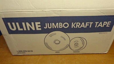 6 рулонов/картонной усиленной крафт-ленты Uline Jumbo Economy — 2,83 дюйма x 1000 футов S-6644 - Изображение 1 из 4