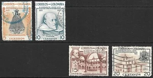 Colombia Scott #629-32 VF Used Issued 1954. - Picture 1 of 2