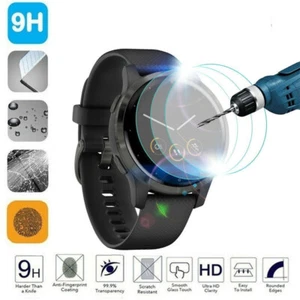 Round Smart Watch 9H Tempered Glass Film For Smart Watch Screen Protective Films - Picture 1 of 24