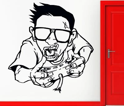 Pegatinas de Pared Vinilo Calcomanía Gamer Videojuegos Playstation Joysticks Decoración (z2220) Foto 1 de 3