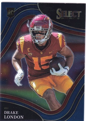 2022 Panini Select Draft DRAKE LONDON Field Level #107 (RC) USC Trojans Falcons - Image 1 of 2