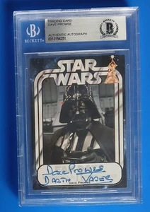 Darth Vader Dave David Prowse - 2008 AUTOGRAPH CARD Signed - BGS - STAR WARS - Picture 1 of 3