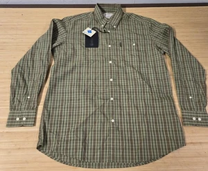 Camisa Beretta Para Hombre Grande Verde A Cuadros Abotonada Manga Larga Caza Tartán Nueva Con Etiquetas - Imagen 1 de 8