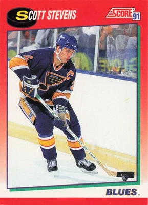 1991-92 Score Hockey Canadian Scott Stevens St. Louis Blues #40 - Image 1 of 2