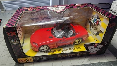  1991 DODGE VIPER RT/10 темп автомобиля 75 INDIANAPOLIS 500 1:24 открытая коробка Maisto - Изображение 1 из 4