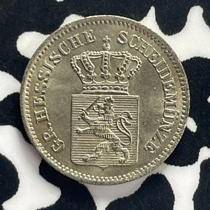 1866 Germany Hesse-Darmstadt 1 Kreuzer Lot#GB143 High Grade! Beautiful! - Picture 1 of 2