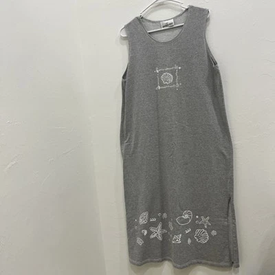 Vestido de playa para mujer Carolin, K & Friends talla M maxi gris. Foto 1 de 4