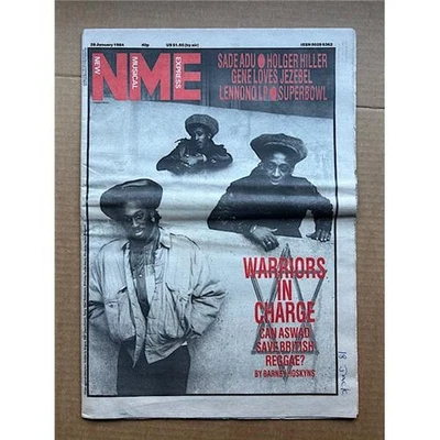 ASWAD NME MAGAZINE JAN 28 1984 ASWAD COVER WITH MORE INSIDE UK - Image 1 of 2