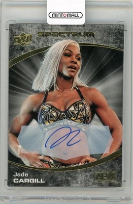 2021 Upper Deck Aew Spectrum Jade Cargill Rookie Auto 10/25 - Image 1 of 2