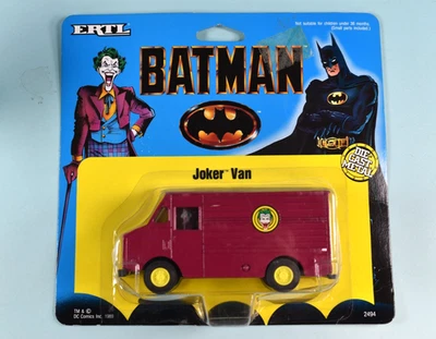 Furgoneta Joker Película Batman DC Comics 1989 ERTL De Colección Sellada Escala 1/48 Die Cast Foto 1 de 4