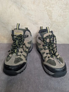 Bearpaw Niños Botas de Senderismo Zapatos al Aire Libre Talla 4 HiTop Cuero Tobillo Marrón Amarillo - Imagen 1 de 8