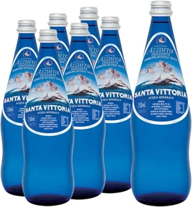 Santa Vittoria Azzurra Sparkling Italian Mineral Water 750Ml X 12. Zero Calor... - Picture 1 of 12
