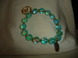 AQUABLAU GLAS INSPIRATION PERLEN STRETCH ARMBAND #14/2 - Bild 1 von 4