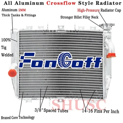 Aluminum Radiator Fits 2004-2005 Kawasaki Ninja ZX10R ZX1000 39061-0041 - Image 1 of 4