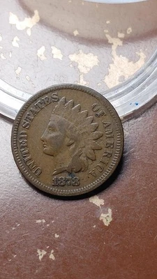 1878 Indian Head Cent Penny Nice F+ Fine                                    W738 - Image 1 of 2