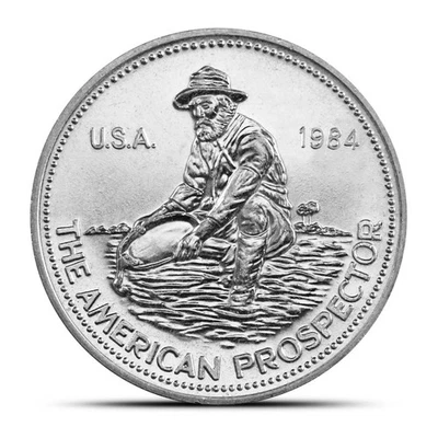 Ronda de plata Engelhard Prospector 1984 1 oz (reverso Eagle) Foto 1 de 2