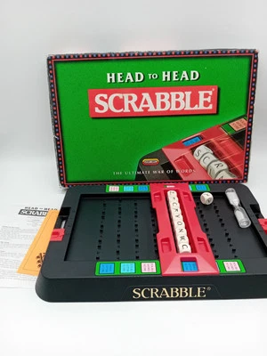 Vintage Scrabble Head to Head Board Game by Spears Games 1997 Complete  - Image 1 of 4