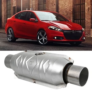 1PCS 2.5" In/Out Catalytic Converter Stainless Steel For Dodge Dart 2013-2016 - Picture 1 of 9