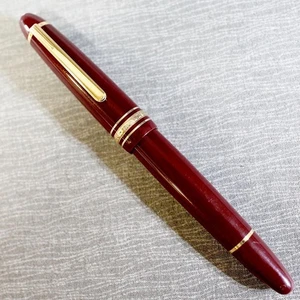 Pluma Estilográfica Montblanc 146 Meisterstuck Burdeos Borgoña Tinta 18k Vintage Retro - Imagen 1 de 12