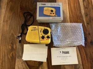 Vintage Prosonic Radio SPORT AM / FM ALL WEATHER Sony Walkman yellow Style NEW - Bild 1 von 1