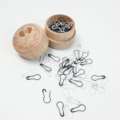 Set of 100 Knitting Stitch Markers with Storage Box Stoppers Knitting Tools - Image 1 of 4