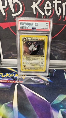 Dark Magneton 11/82 first edition Team Rocket Holo psa 7 - Image 1 of 2