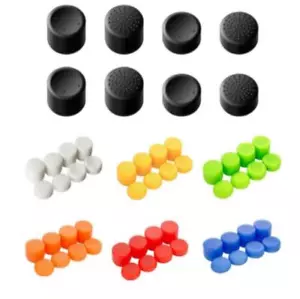 8Pcs Thumbstick Cap Raised Thumb Grip for Playstation 4 PS4 Xbox Controller - Picture 1 of 18