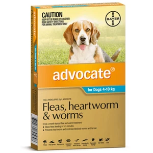 Advocate Medium Dog 4-10kg Teal Spot On Flea Wormer Treatment 1 Pack - Picture 1 of 1